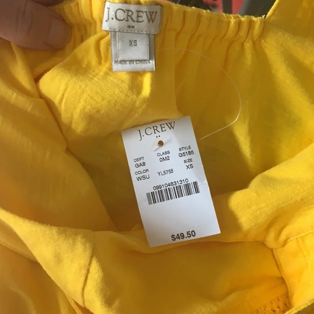 J. Crew. Fringe Warm Sun Tank Top Size XS NWT